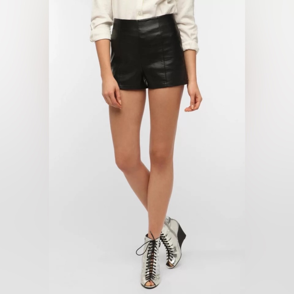 Sparkle and fade leather shorts urban outfitters size 2